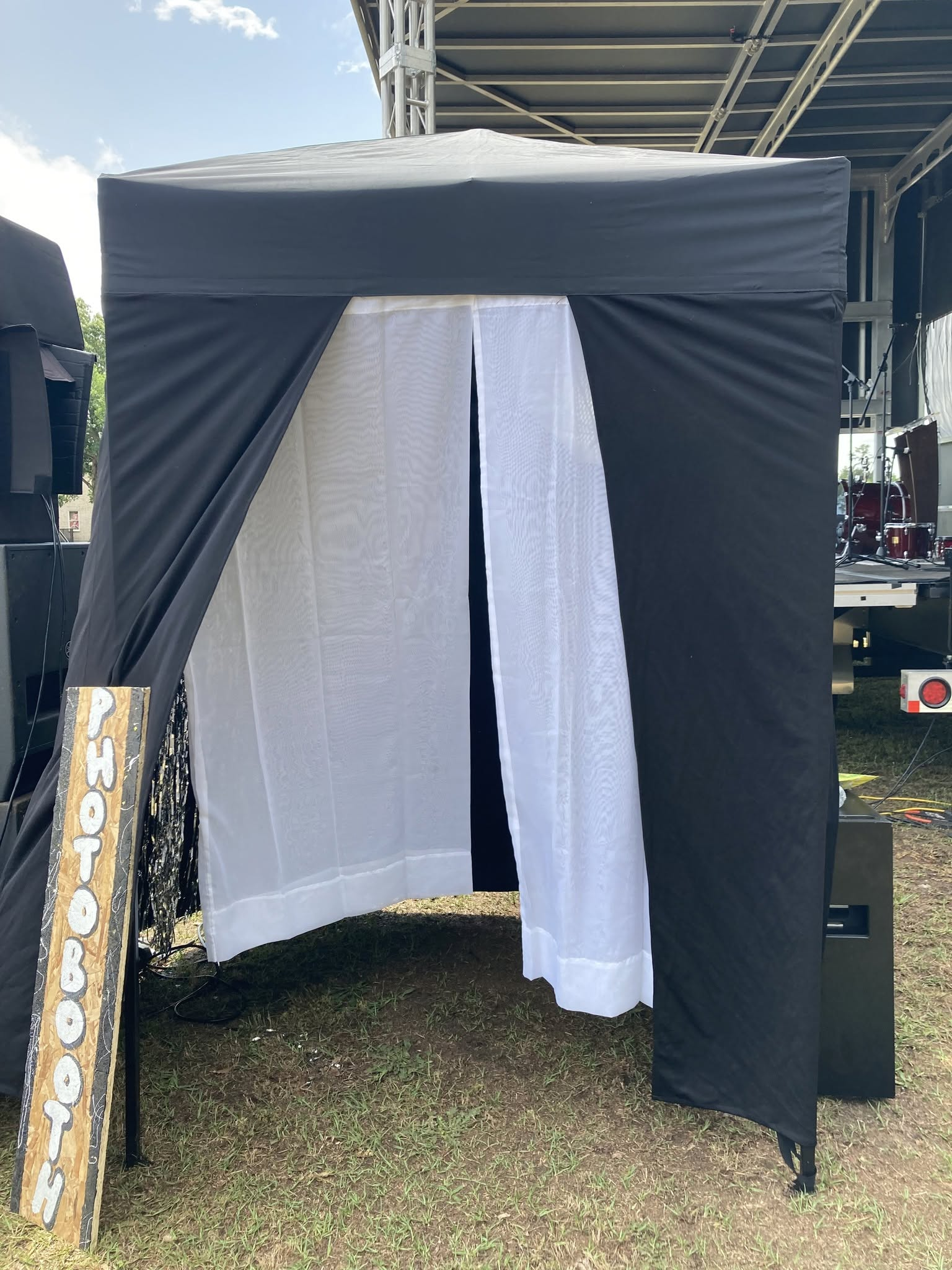 Countryside Photo Booth outdoor event setup