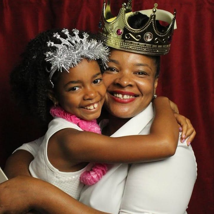 Mother and daughter event portrait